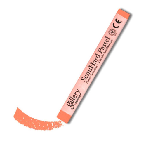 Пастель сухая полутвёрдая Mungyo квадратная, цвет №014 светлый киноварь