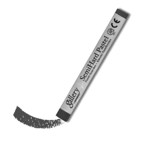 Пастель сухая полутвёрдая Mungyo квадратная, цвет №120 черный