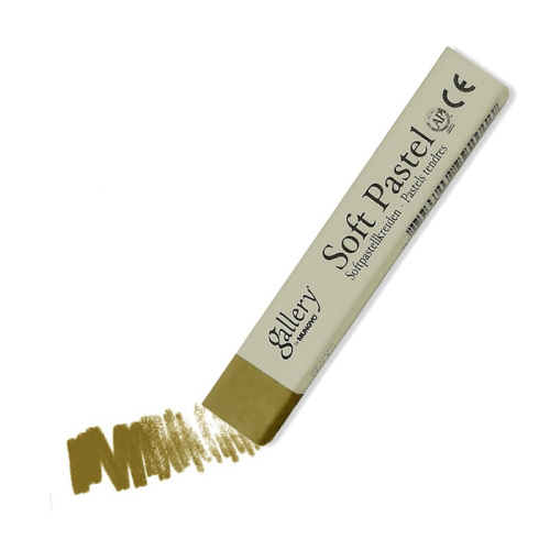 Пастель сухая профессиональная Mungyo, квадратная, цвет № 067 оливковый желтоватый зеленый