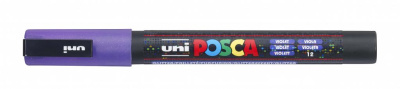 Маркер UNI "POSCA" PC-3ML, 0,9-1,3 мм, наконечник пулевидный, цвет фиолетовый с блёстками