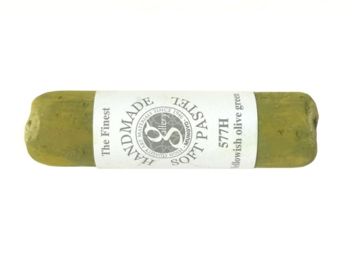 Пастель сухая мягкая, круглая, ручной работы Mungyo, YELLOWISH OLIVE GREEN
