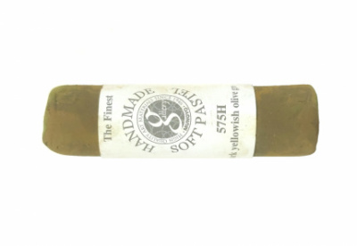 Пастель сухая мягкая, круглая, ручной работы Mungyo, DARK YELLOWISH OLIVE GREEN