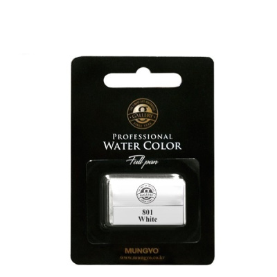 Акварель Mungyo, большие кюветы, цвет белый.