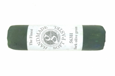 Пастель сухая мягкая, круглая, ручной работы Mungyo, DARK OLIVE GREEN