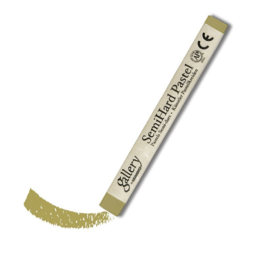 Пастель сухая полутвёрдая Mungyo квадратная, цвет №073 оливково-желтоватый