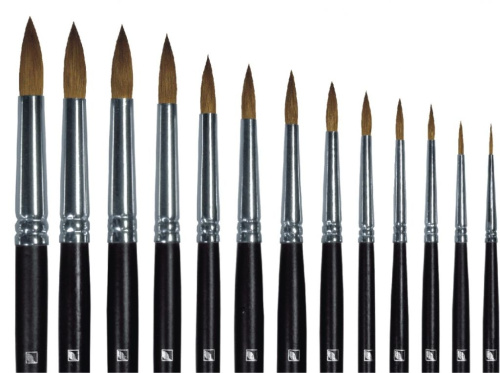 Кисть колонок круглая Альбатрос "Мастер"