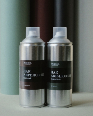 Лак акриловый, быстросохнущий nuance. в аэрозоле, 520 мл.
