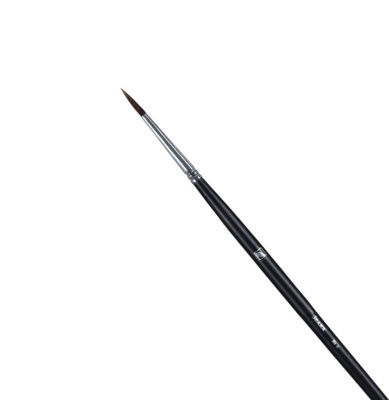 Кисть белка №3 круглая Альбатрос "Мастер" короткая ручка