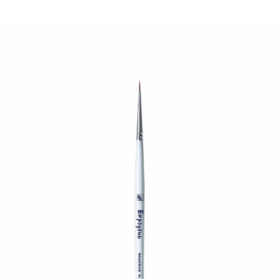 Кисть колонок №4/0 круглая Альбатрос "Баргузин" для миниатюры, короткая ручка