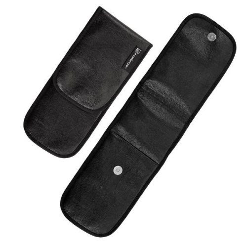 Пенал-футляр Альбатрос "Мастер" искусственная кожа 10*22 см Черный