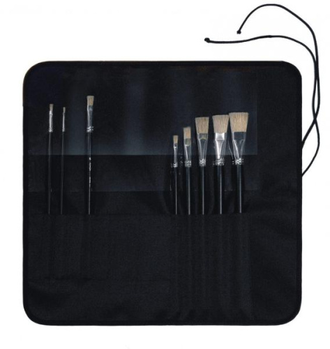 Пенал Альбатрос для кистей скатка из искусственной кожи 41*38 см Черный