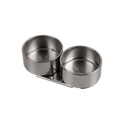 Масленка двойная VISTA-ARTISTA 4 см, нержав.сталь
