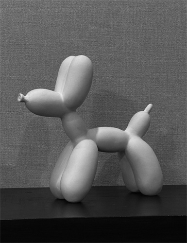 Гипс Собачка из воздушных шариков