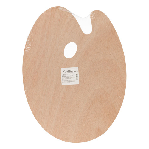 Палитра деревянная МДФ VISTA-ARTISTA 30х40 см, овальная