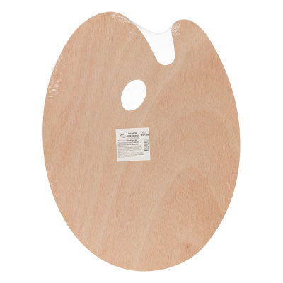 Палитра деревянная МДФ VISTA-ARTISTA 30х40 см, овальная