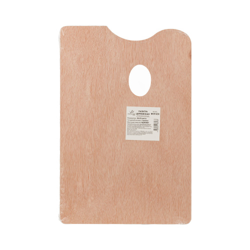 Палитра деревянная МДФ VISTA-ARTISTA 20х30 см, прямоугольная