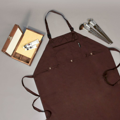 Фартук художницы "Шоколад", р-р 44-48