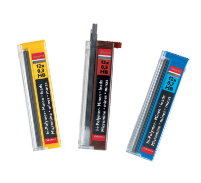 Набор грифелей для механического карандаша Aristo 12 шт, 0,7 мм НВ