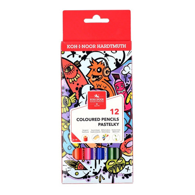 Набор карандашей цветных Koh-I-Noor "Teenage" 12 цв., заточен., картон, европодвес