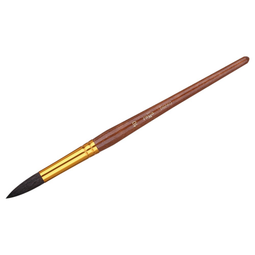 Кисть белка №10 круглая Гамма короткая ручка