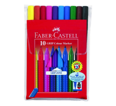 Набор фломастеров Faber-castell "Grip" 10 цв