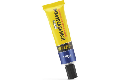 Клей Секунда, универсальный прозрачный, 30 мл