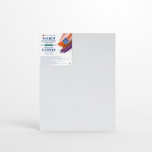 Холст грунтованный на подрамнике "Мастер-Класс", 35х45 см 395 г, 100% лён, крупное зерно