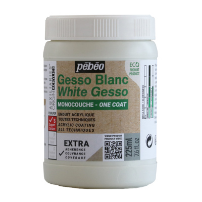 Грунт акриловый Pebeo "Origin Acrylics" 225 мл, белый, экстра