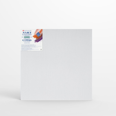 Холст грунтованный на подрамнике "Мастер-Класс", 50х50 см 395 г, 100% лён, крупное зерно