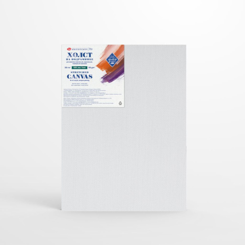 Холст грунтованный на подрамнике "Мастер-Класс" 30х40 см, 395 г, 100% лён, крупное зерно