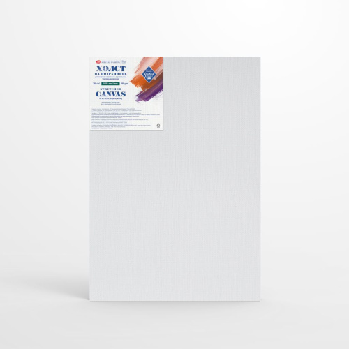 Холст грунтованный на подрамнике "Мастер-Класс", 35х50 см 395 г, 100% лён, крупное зерно