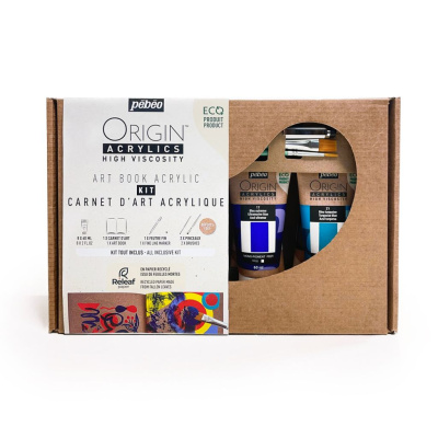 Набор акрила Pebeo "ORIGIN" Kit Art Book, матовый, 8 цв. х 60 мл