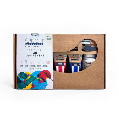Набор акрила Pebeo "ORIGIN" Equipment Kit, матовый, 6 цв. х 60 мл