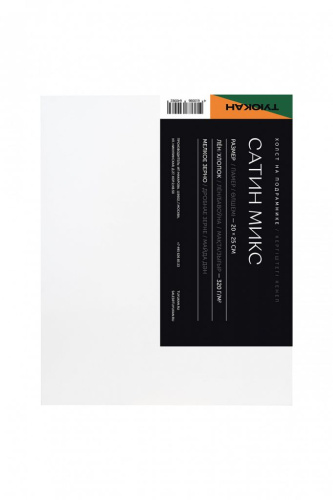 Холст на подрамнике грунтованный ТУЮКАН сатин микс 20х25 см