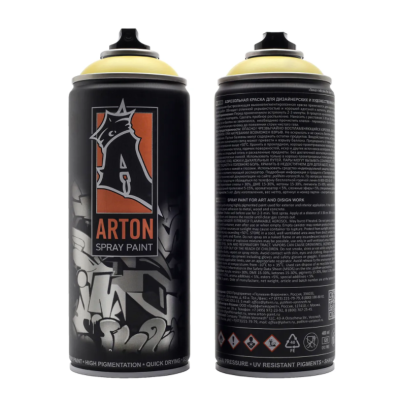 Краска для граффити Arton 400 мл в аэрозоли, Lemon