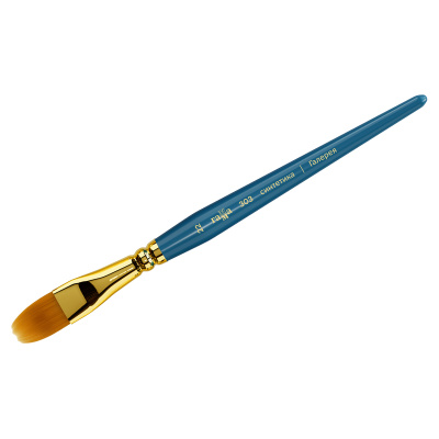 Кисть синтетика №22 овальная Гамма "Галерея" короткая ручка