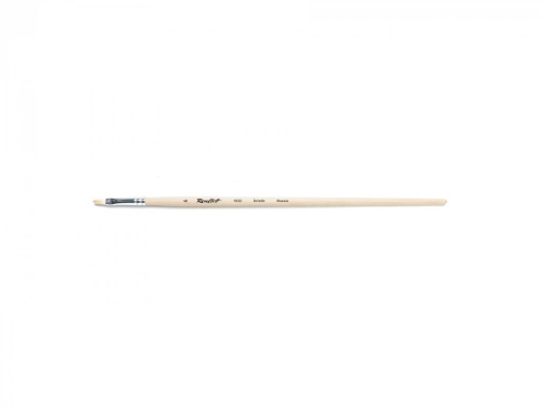 Кисть щетина №6 овальная Roubloff "1632" длинная ручка п/лак