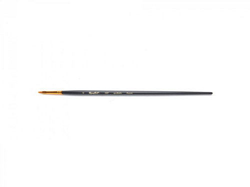 Кисть синтетика №4 плоская Roubloff "1327" длинная ручка, матовая