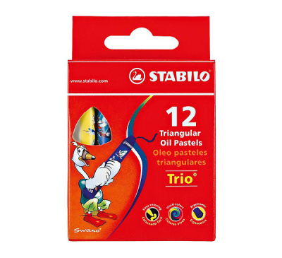 Набор масляной пастели Stabilo "Trio" 12 цв