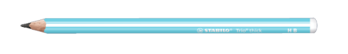 Карандаш чернографитный Stabilo "Trio" HB, корпус голубой