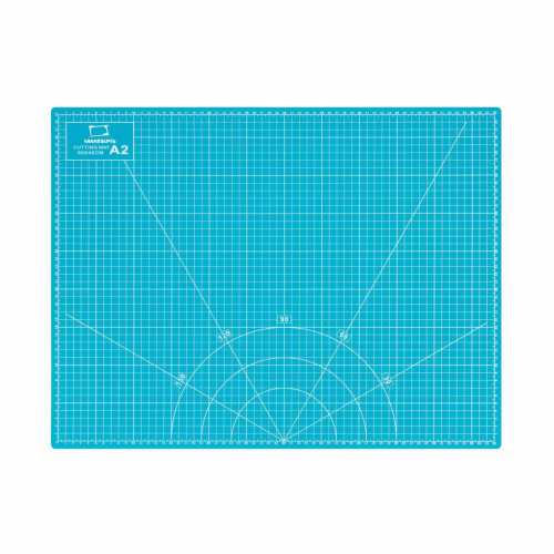 Коврик для резки Малевичъ 3-х слойный, А2, бирюзовый