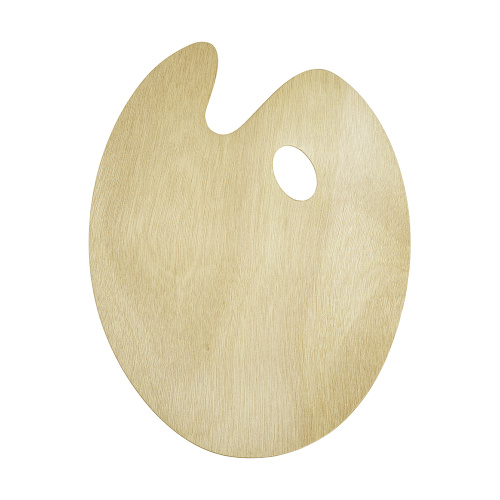 Овальная деревянная палитра 30х40 см