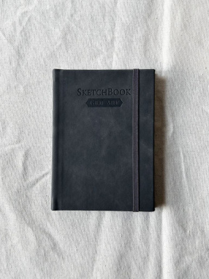 Скетчбук для графики Малевичъ "GrafArt white" А6 40 л 160 г, серый