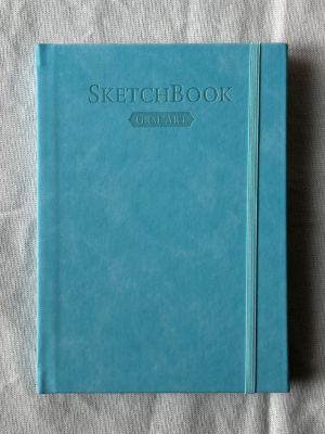 Скетчбук для графики Малевичъ "GrafArt white" А5 50 л 160 г, бирюзовый