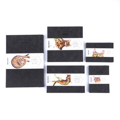 Скетчбук для графики Малевичъ "GrafArt white" 40 л 160 г, серый, разные форматы