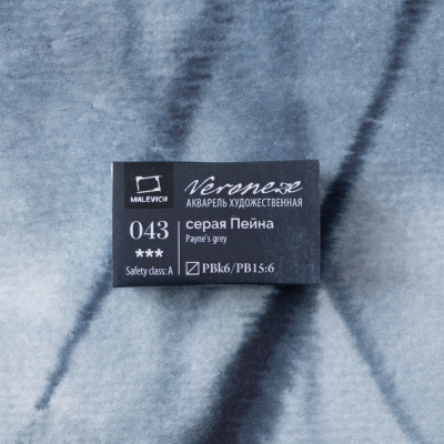 Акварель Малевичъ "Veroneze" кювета 2,5 мл, Серая пейна