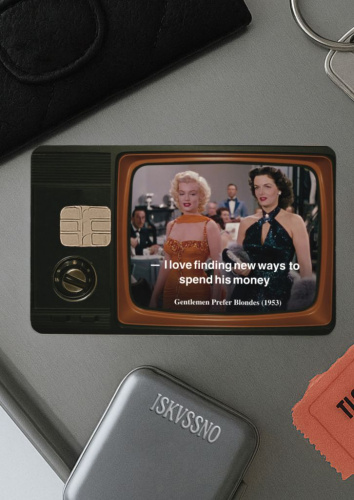 Наклейка матовая на банковскую карту ISKVSSNO "His money"