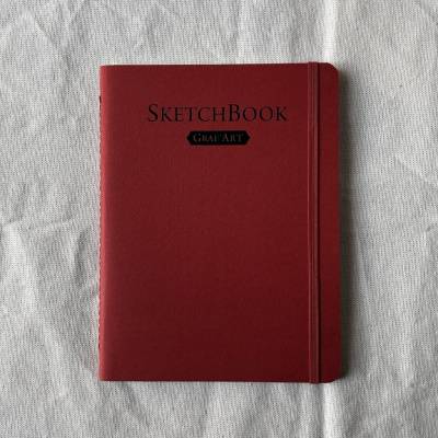 Скетчбук для графики Малевичъ "GrafArt white" 15x20 см 20 л 160 г, терракота