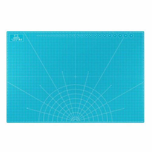 Коврик для резки Малевичъ 3-х слойный, А1, бирюзовый