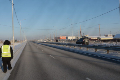 В Якутске завершили реконструкцию региональной автодороги «Нам» / ЯСИА Якутск Якутск Республика Саха (Якутия)